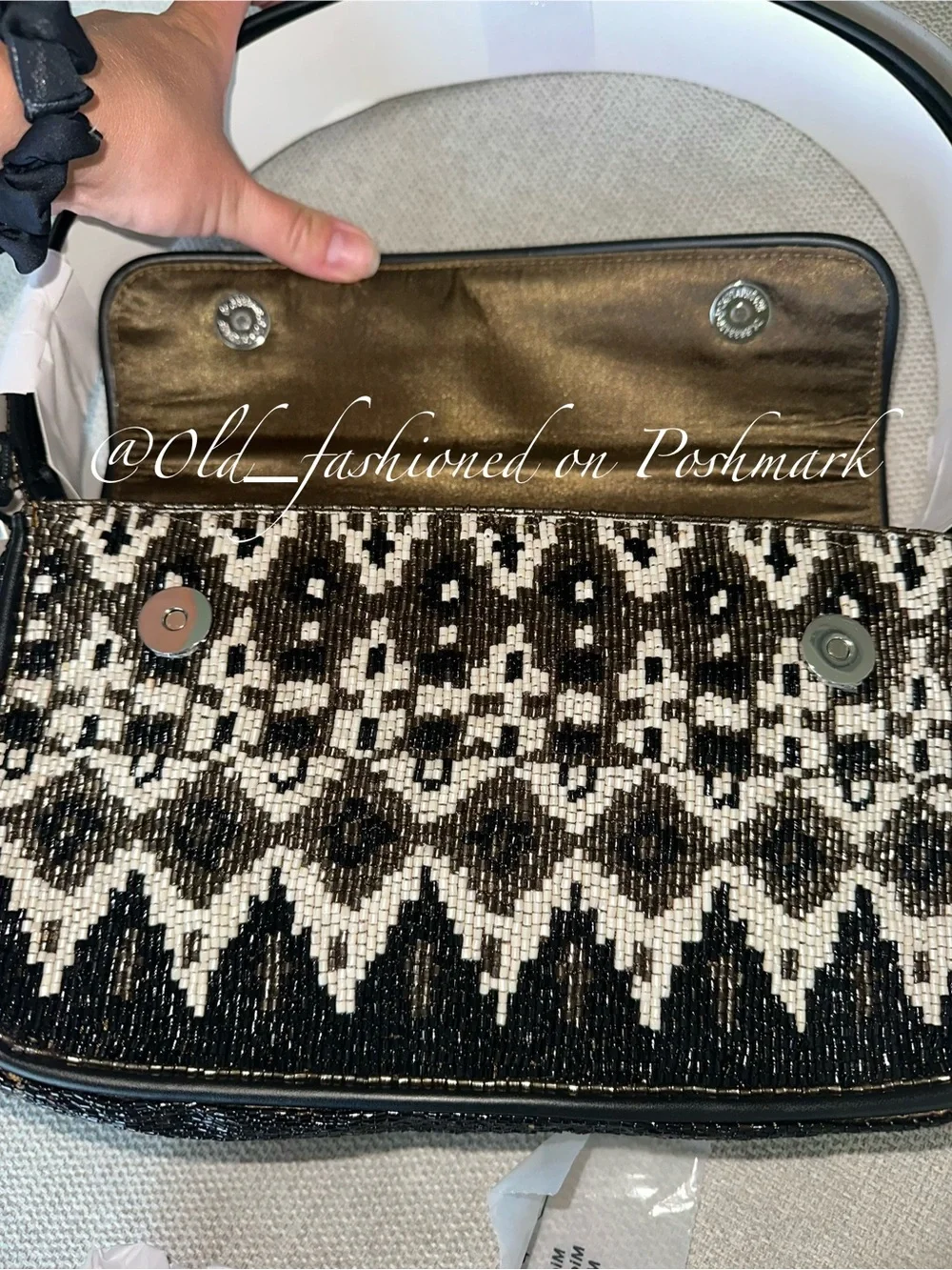 STAUD Tommy Beaded Shoulder Bag - Zermatt